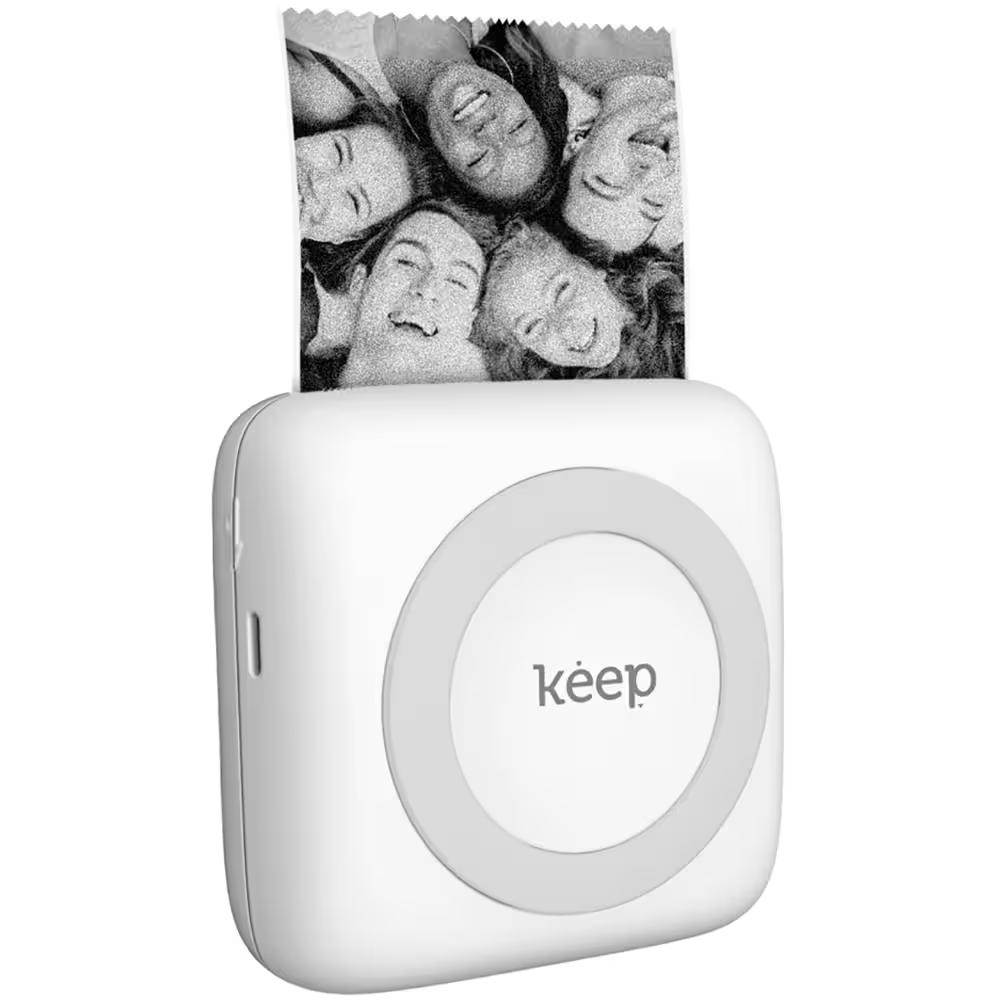 Mini Impressora Térmica sem Fio, Bluetooth, Bateria Recarregável, Keep, KP001
