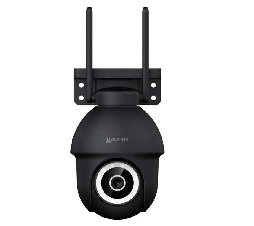 Câmera Externa Inteligente Geonav, Ptz, 3K, 4MP, Wi-Fi, Sensor Movimento, Compatível Alexa e Google