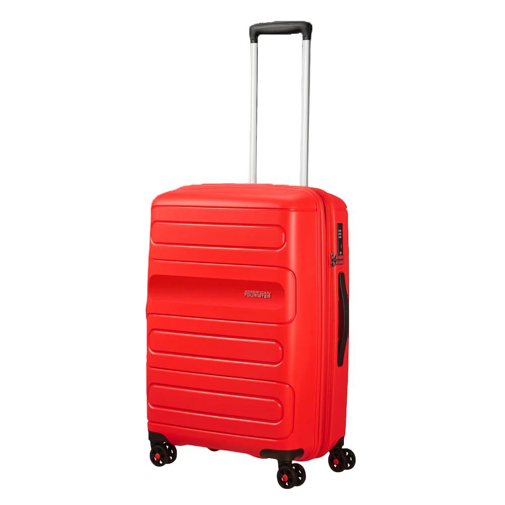 Mala de Viagem American Tourister, Sunside, Média, Expansivel, Polipropileno, Vermelho