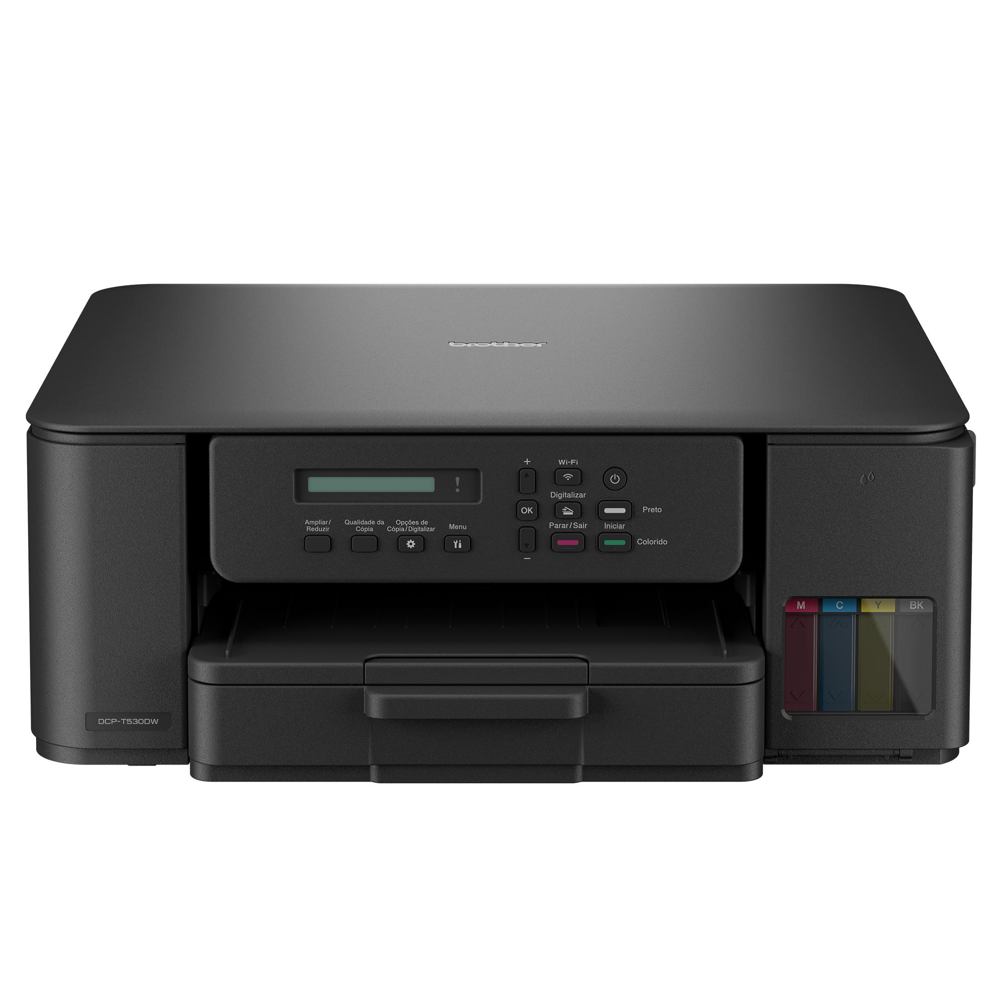 Impressora Multifuncional Tanque de Tinta Color Duplex DCPT530DW Brother Wi-Fi Bivolt