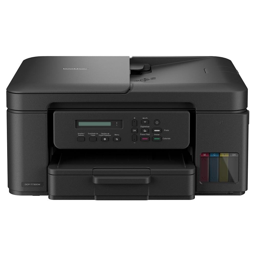 Impressora Multifuncional Tanque de Tinta Color Duplex e Adf DCPT730DW Brother Wi-Fi Bivolt