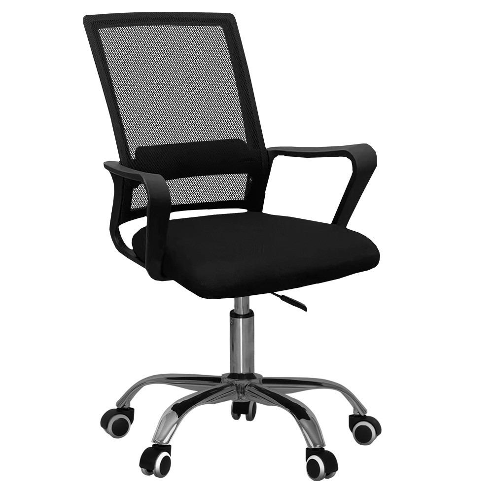 Cadeira de Escritório Giratória com Apoio Lombar e Ajuste de Altura Wish Comfort - ELG
