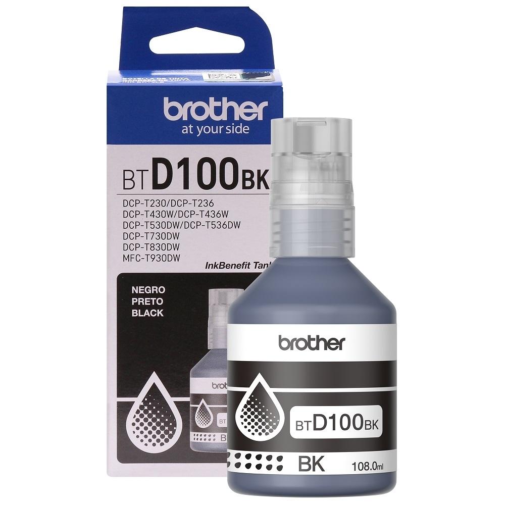 Refil de Tinta Brother BTD100BK Preto 108ml