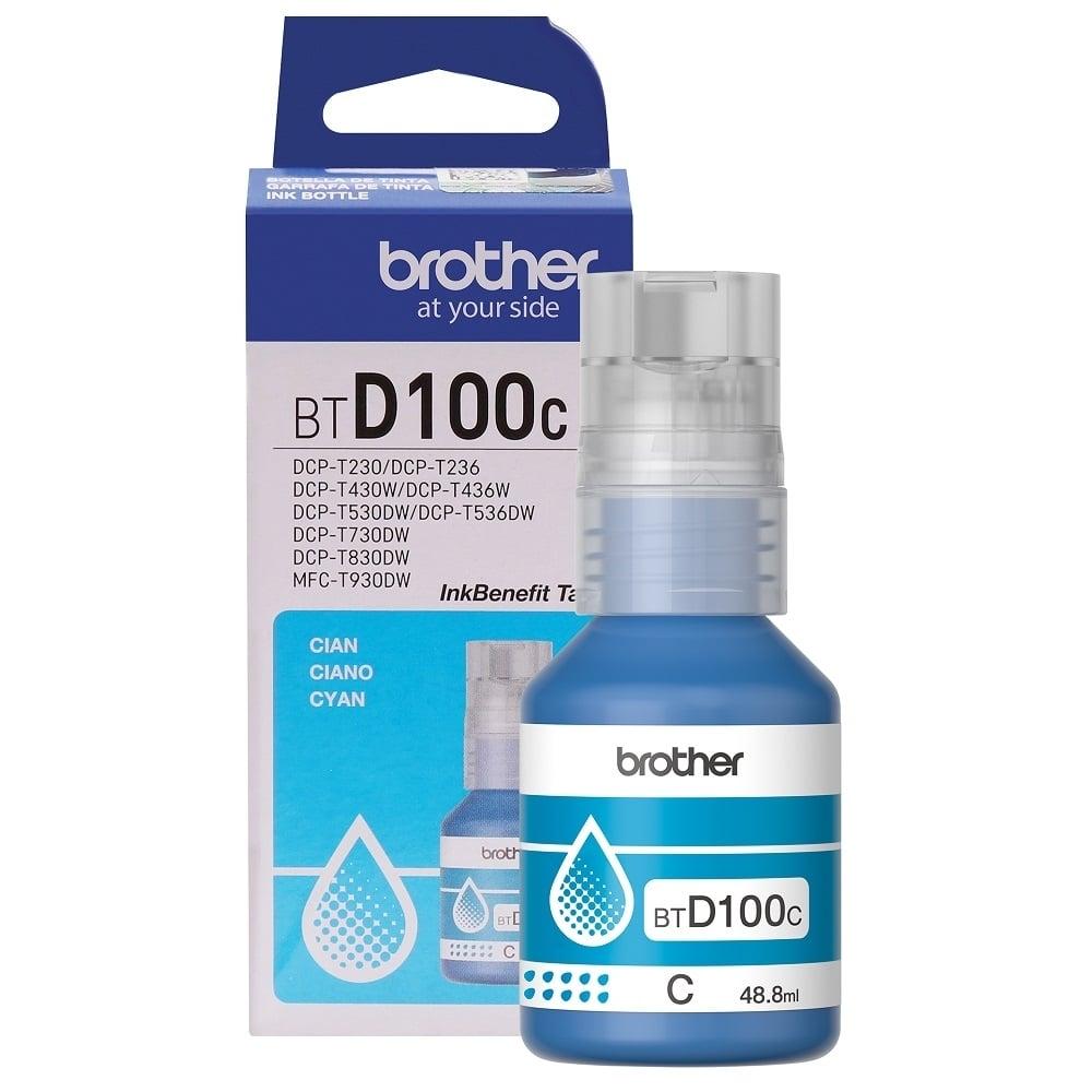 Refil de Tinta Brother BTD100C Ciano 48,8ml