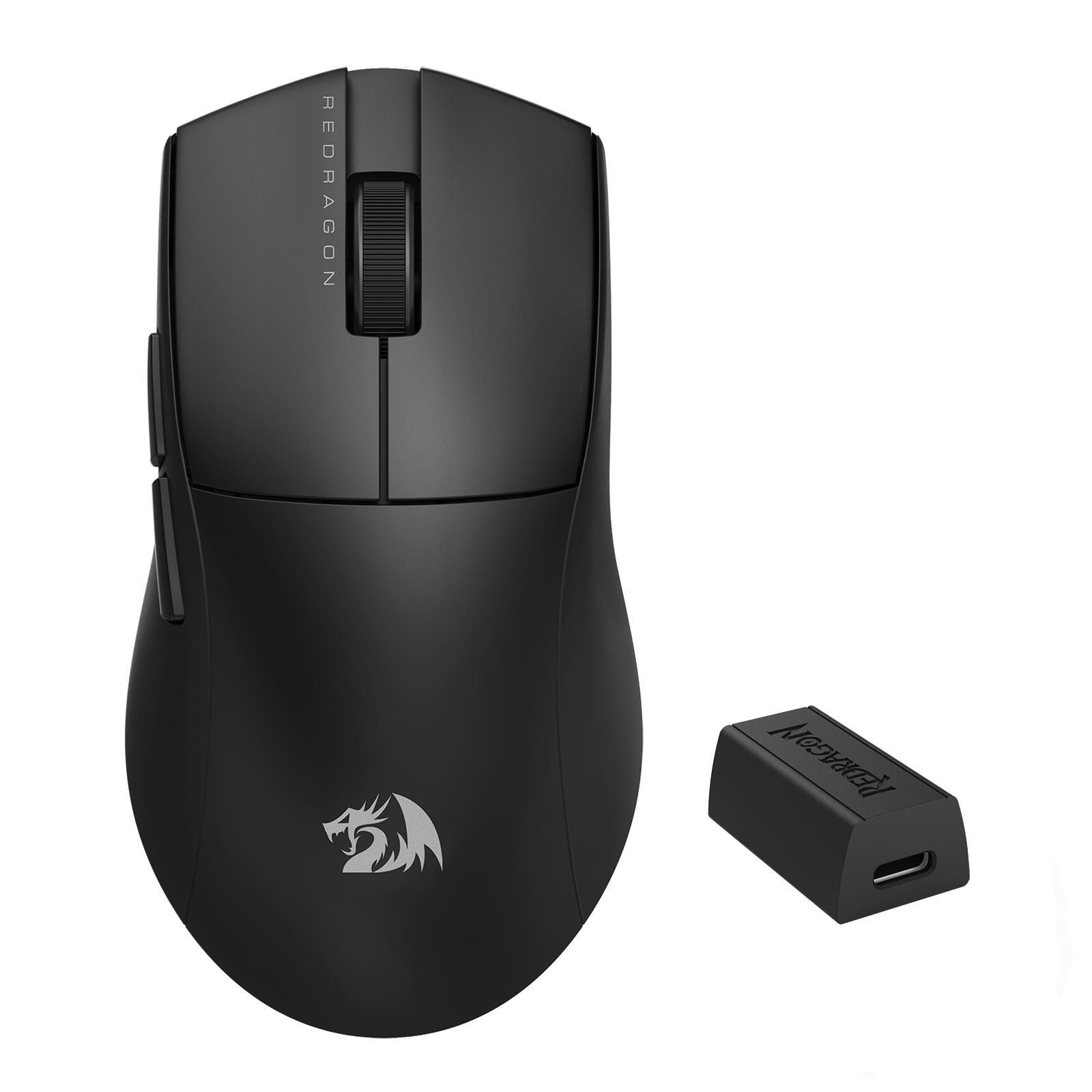 Mouse Gamer sem Fio Redragon King Pro 4K 26000dpi 7 Botoes Wireless/Bluetooth Pooling Rate 4000Hz