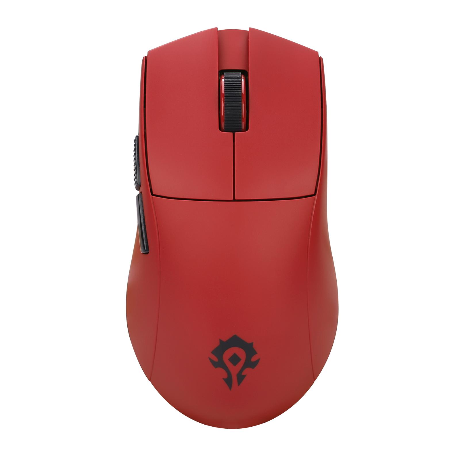 Mouse Gamer sem Fio Redragon King Pro World Of Warcraft Horda 26000dpi Wireless/Bluetooth - Vermelho