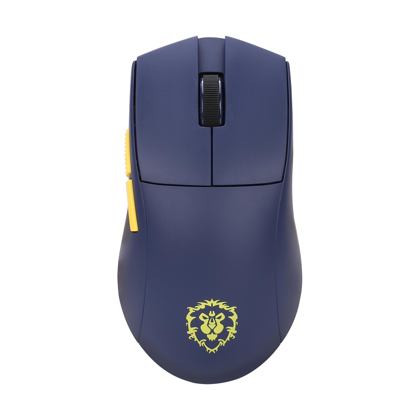 Mouse Gamer sem Fio Redragon King Pro World Of Warcraft Aliança 26000dpi Wireless/Bluetooth Azul