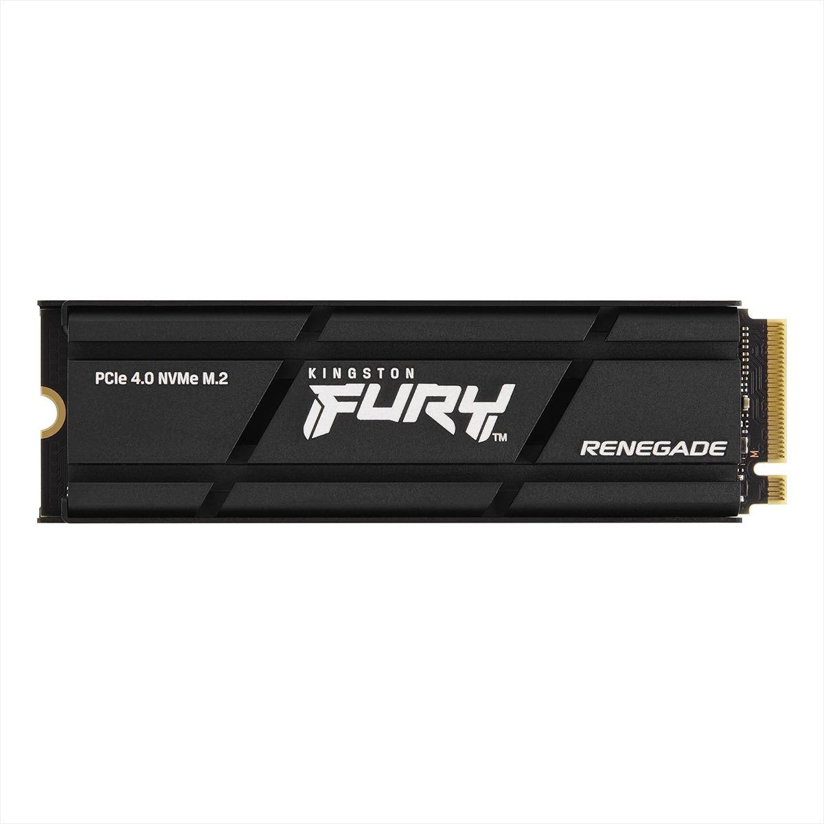SSD M.2 NVMe 1TB Kingston Fury Renegade 2280 Leitura 7300MB/s Gravaçao 6000MB/s com Dissipador