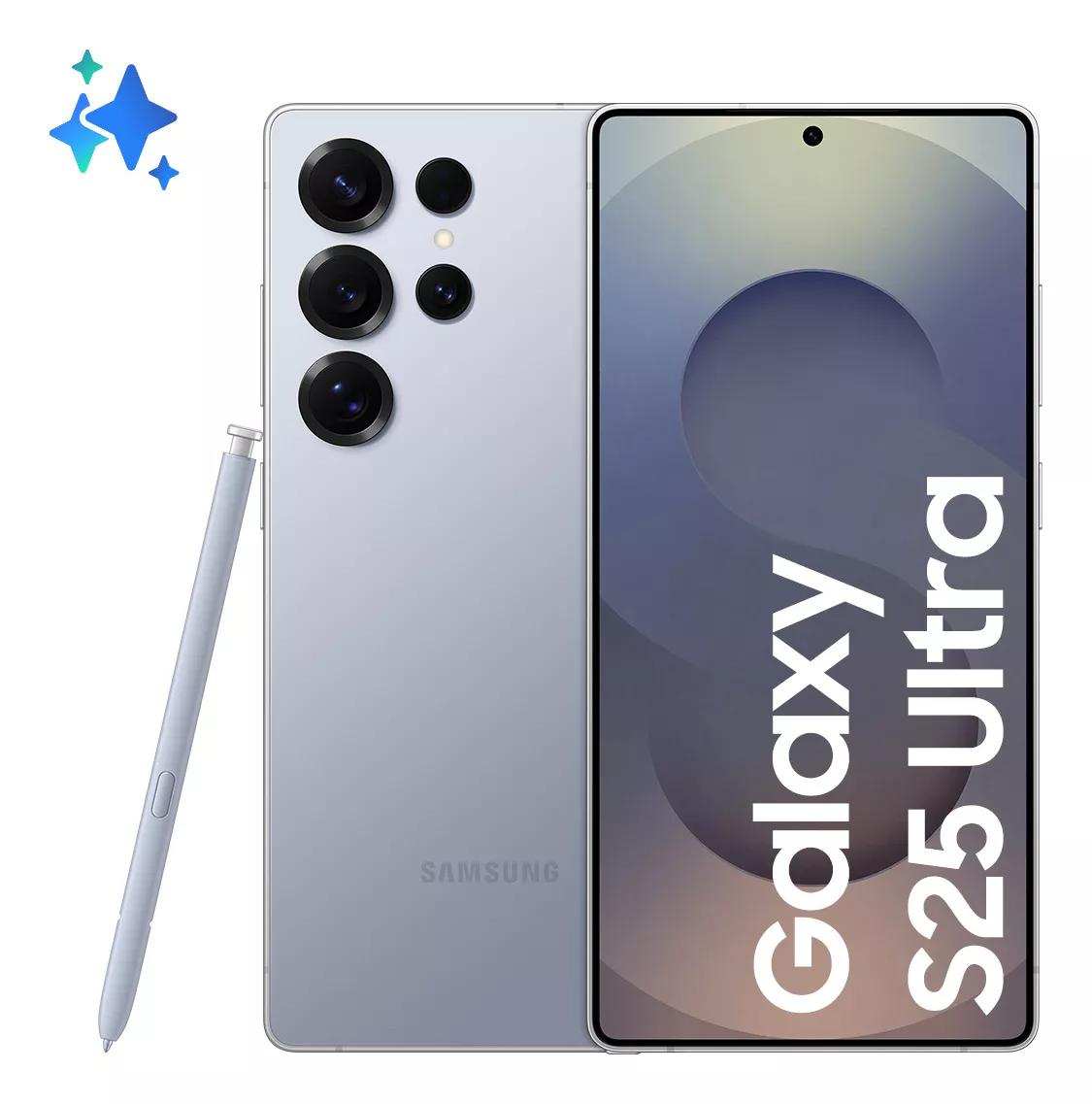 Smartphone Samsung Galaxy S25 Ultra 5G Titânio Azul, 512GB, 12GB de RAM, Tela Amoled 6.9"QHD+ 120Hz
