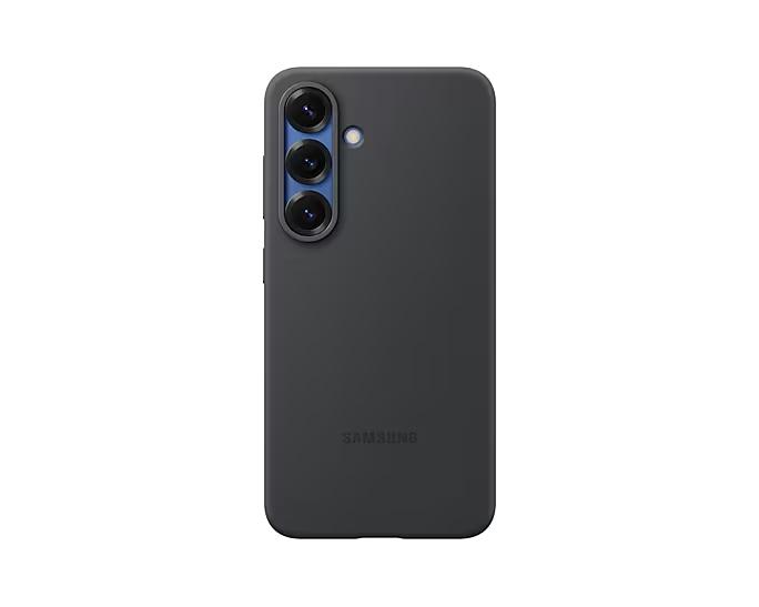 Capa Protetora de Silicone Preto para Samsung Galaxy S25