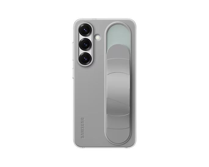 Capa Protetora de Silicone com Cinta Cinza para Samsung Galaxy S25+