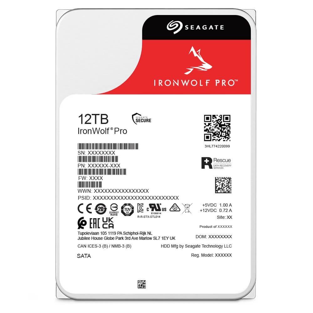 Hard Disk SATA III 12TB Ironwolf Pro 7200RPM 270MB 3.5" NAS