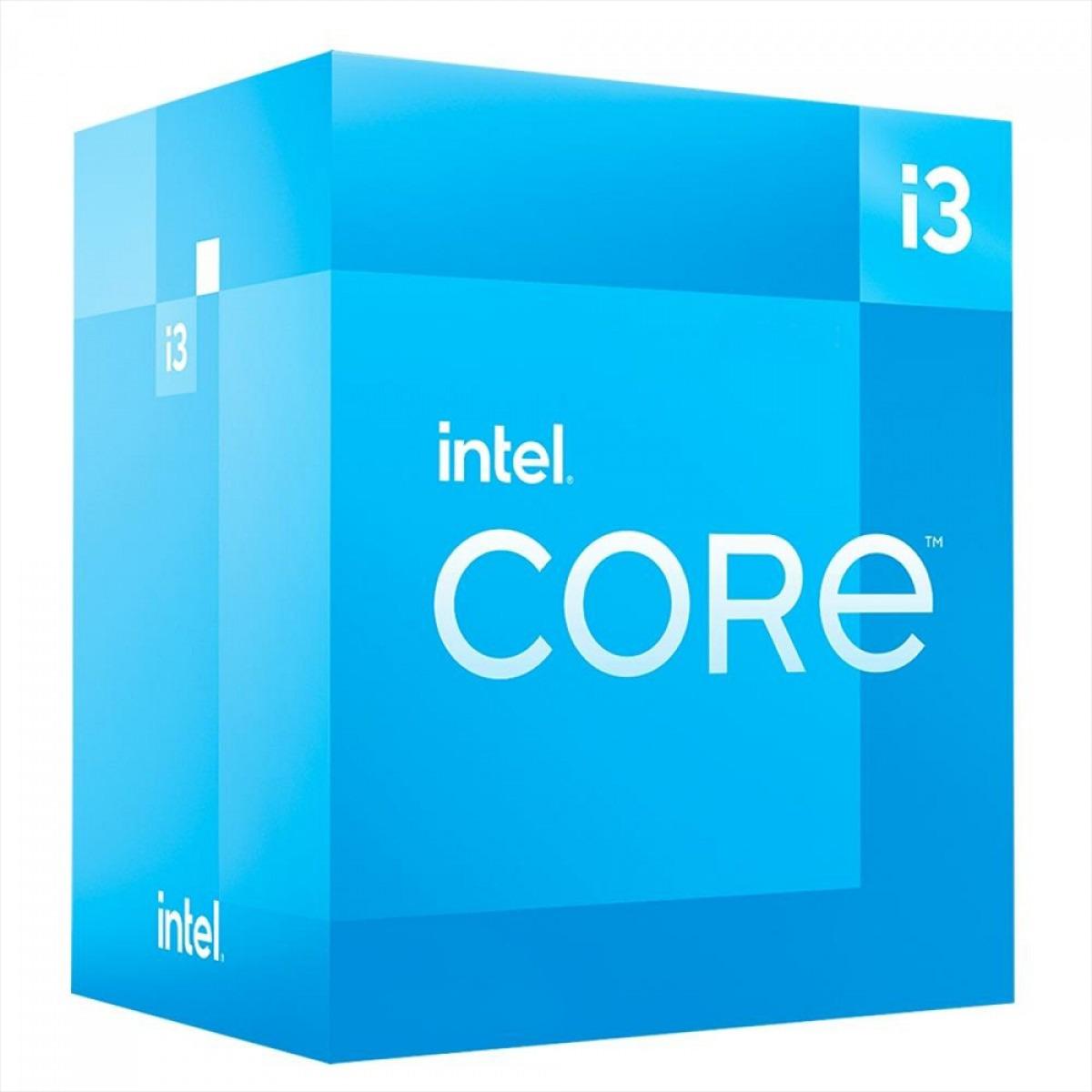 Processador Intel Core i3 14100 (LGA 1700 / 4 Cores / 8 Threads / 3.5 Ghz (4.7 Ghz Turbo) / 12MB Cache)