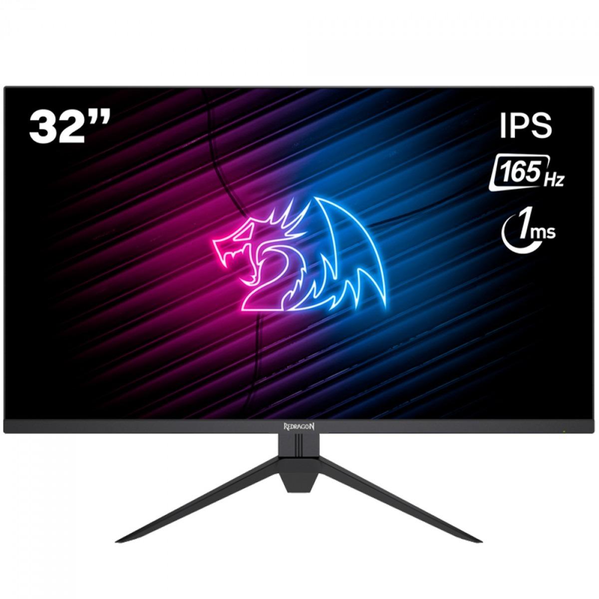 Monitor Gamer 32" Redragon Ombra Quad HD 165Hz 1ms IPS HDMI/DP GMQ3222SUC