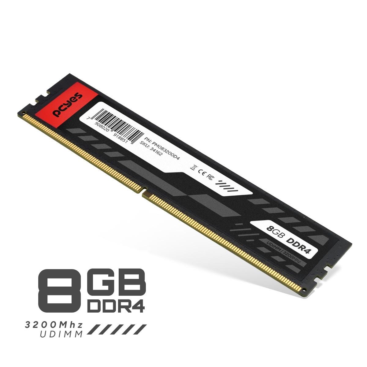 Memória 8GB DDR4 3200MHz CL16 para Desktop - PCYes