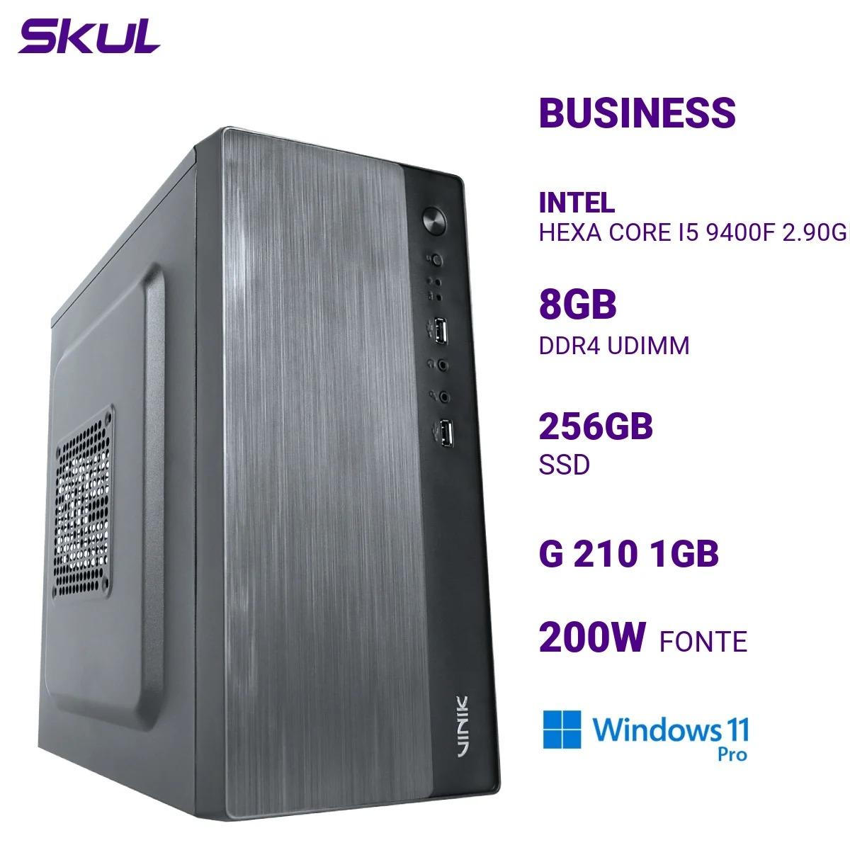 Desktop SKUL Business B500 i5-9400F 8GB 256GB SSD GeForce GT 210 1GB Windows 11 Pro