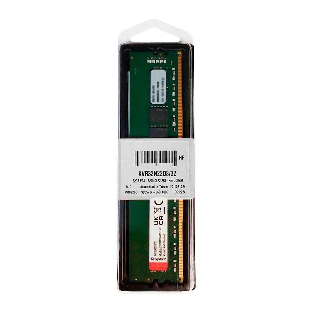 Memória 32GB DDR4 3200MHz CL22 1,2V para Desktop - Kingston