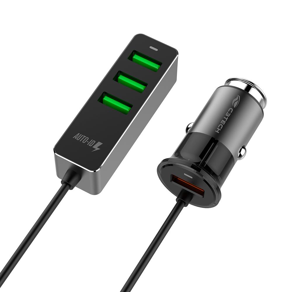 Carregador Veicular com 4 USB Quick Charge 3.0 UCV-Q430BK C3Tech