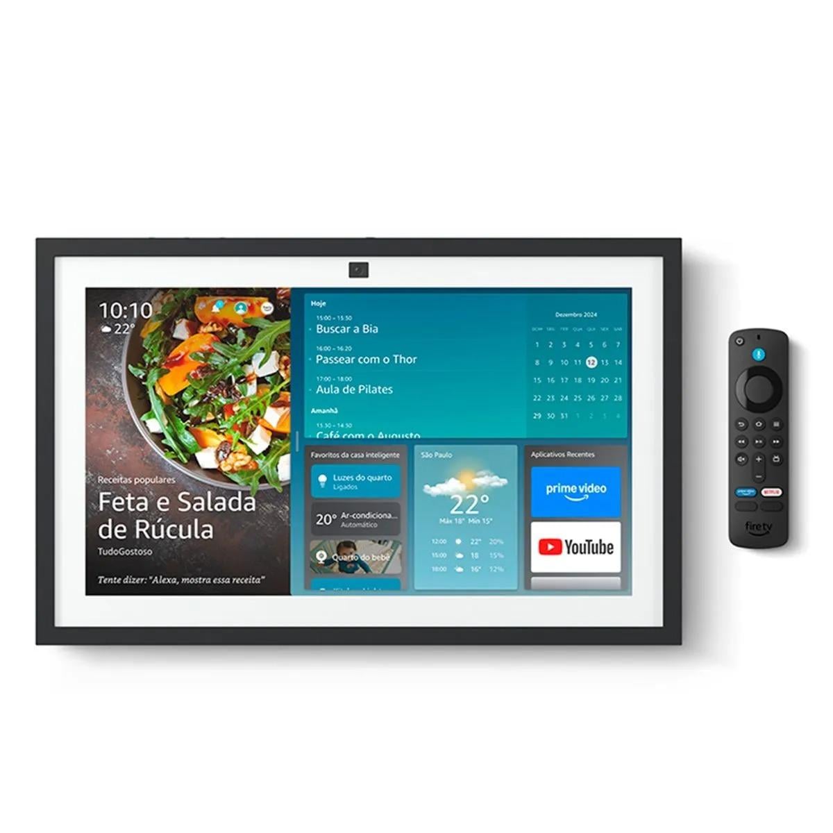 Echo Show 15: Smart Display Full HD 15,6" com Alexa e Fire TV Controle Remoto Incluso 2GER