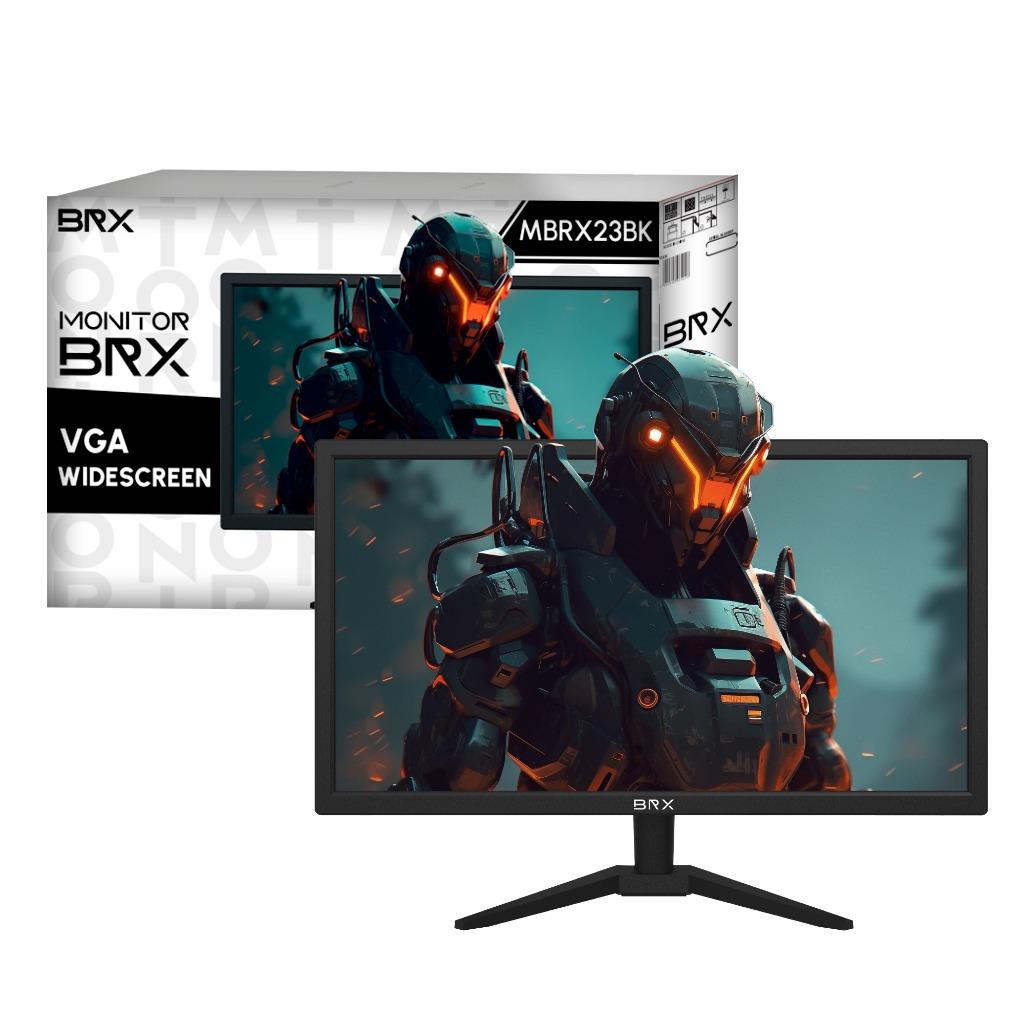 Monitor LED BRX 23" Full HD 75Hz HDMI/VGA VESA 75x75 - Preto