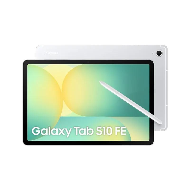 Tablet Samsung Galaxy Tab S10 Fe, Wi-Fi 6, 128GB, 8GB RAM, Tela Imersiva de 10,9" 90Hz, IP68, Prata