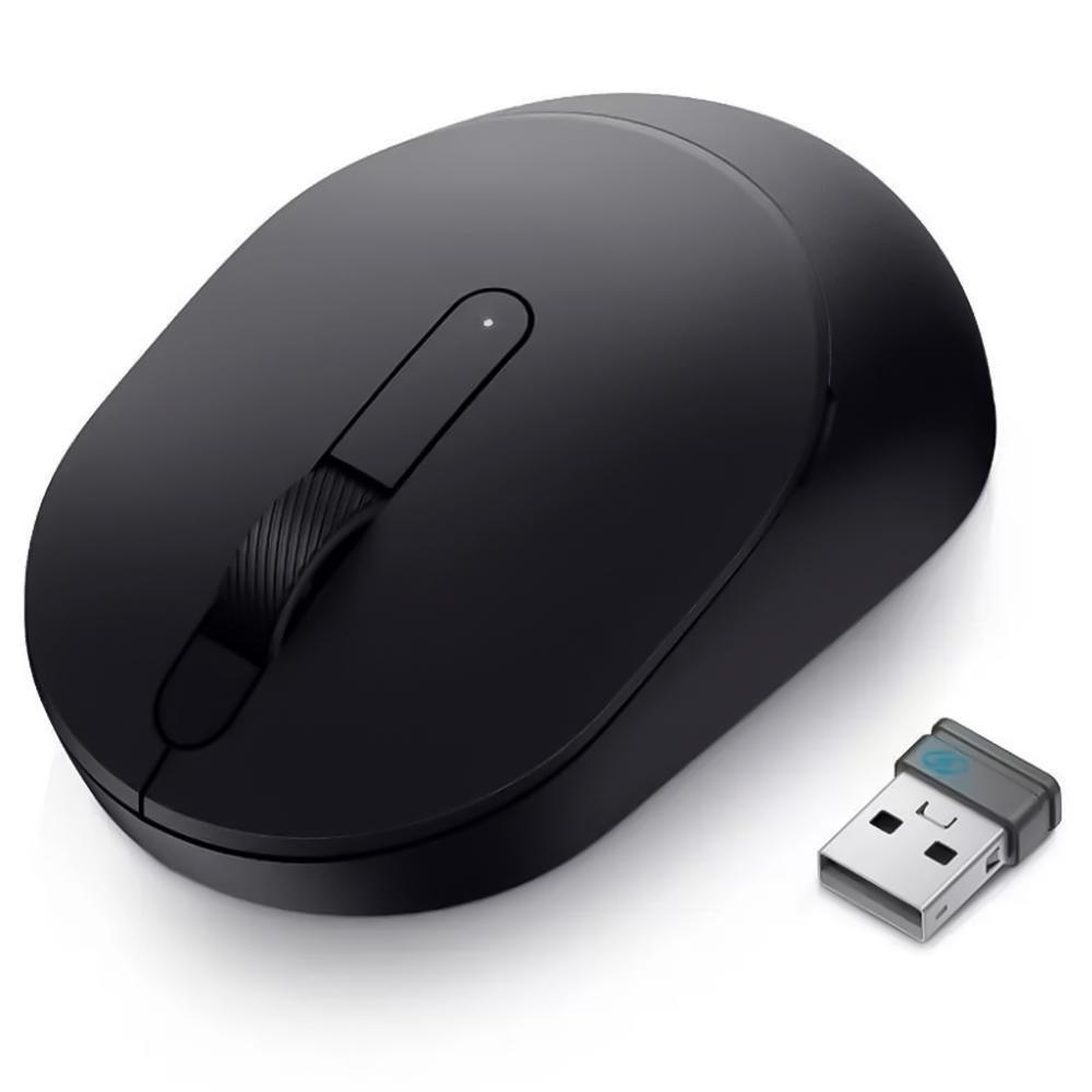 Mouse sem Fio Dell MS3320W, Wireless e Bluetooth, 4 Botoes, 1600dpi - Preto