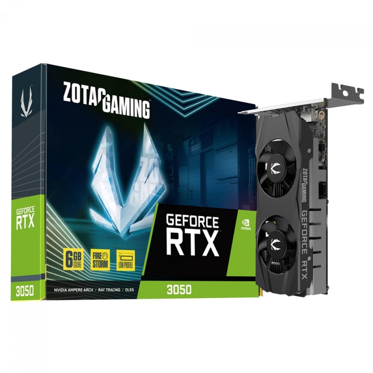 Placa de Vídeo Zotac Nvidia GeForce RTX 3050 6GB GDRR6 Lp Ray Tracing DLSS