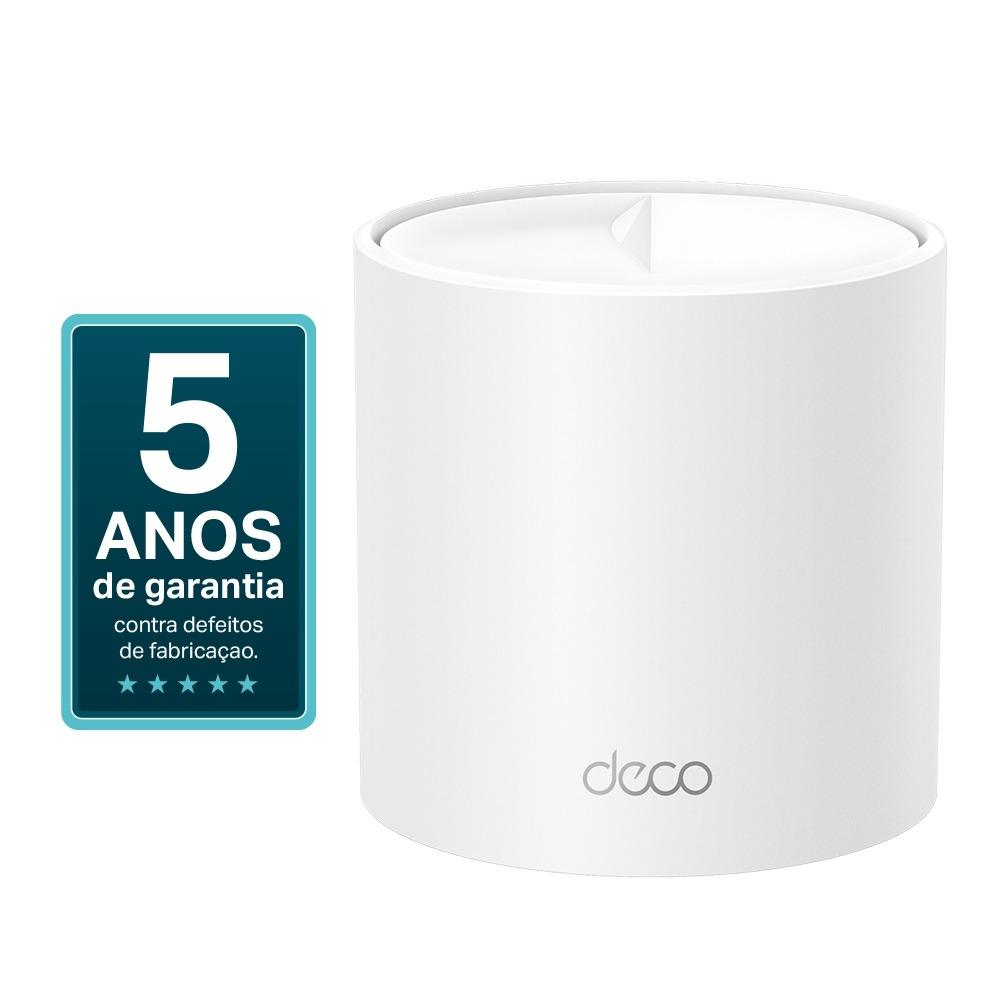 Roteador Wireless Tp-Link Deco X10 Wi-Fi 6 Mesh AX1500 Dual Band Gigabit até 190M² - 1 Pack