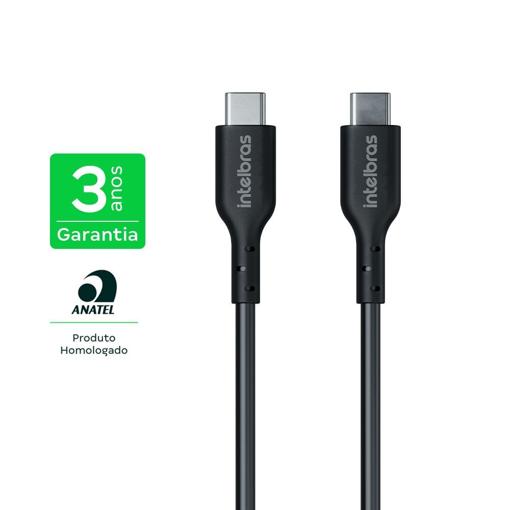 Cabo USB-C x USB-C Turbo 240W 2m Eucc 20PP Intelbras - Preto
