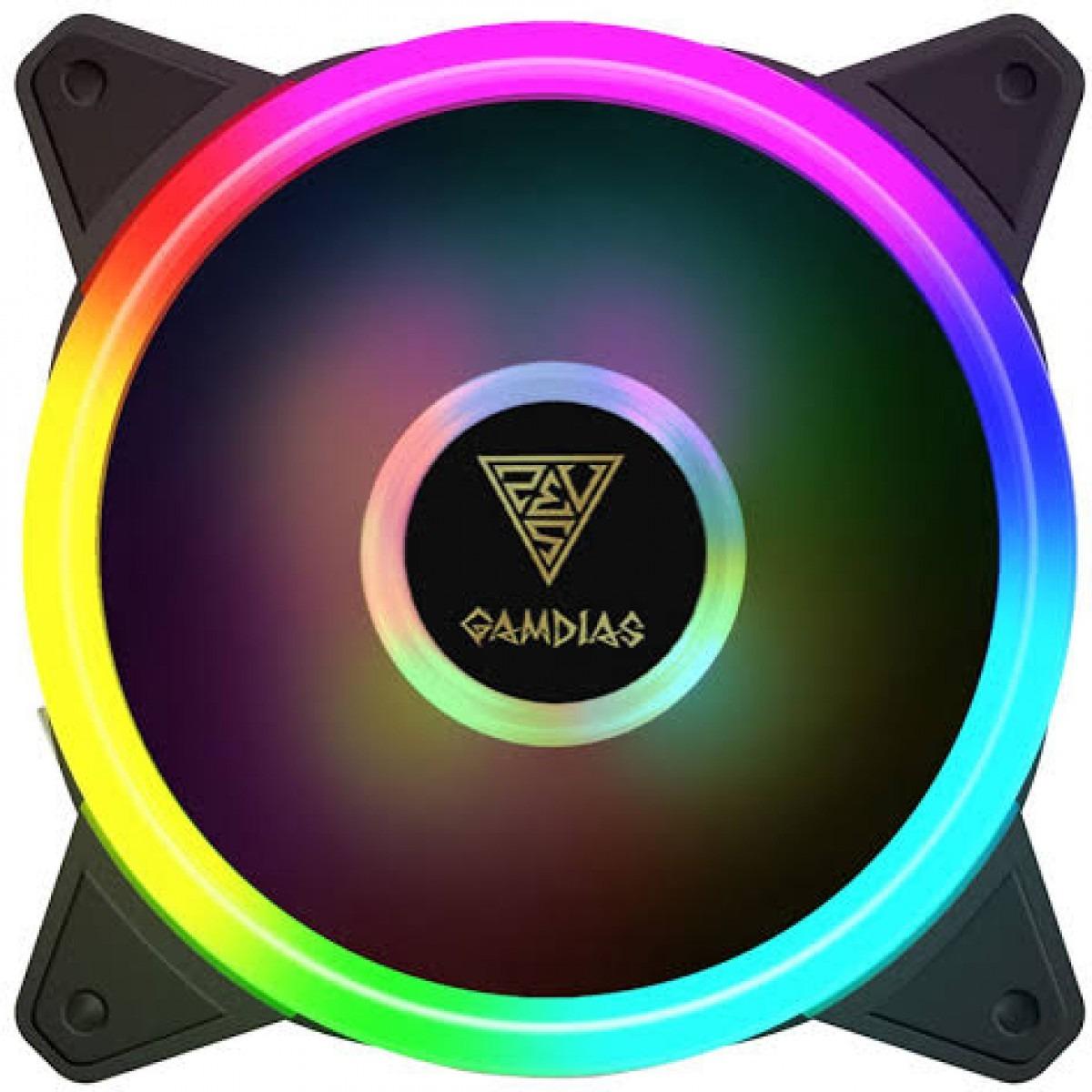 Cooler Fan para Gabinete Gamdias Aeolus, RGB 120mm, M2-1201