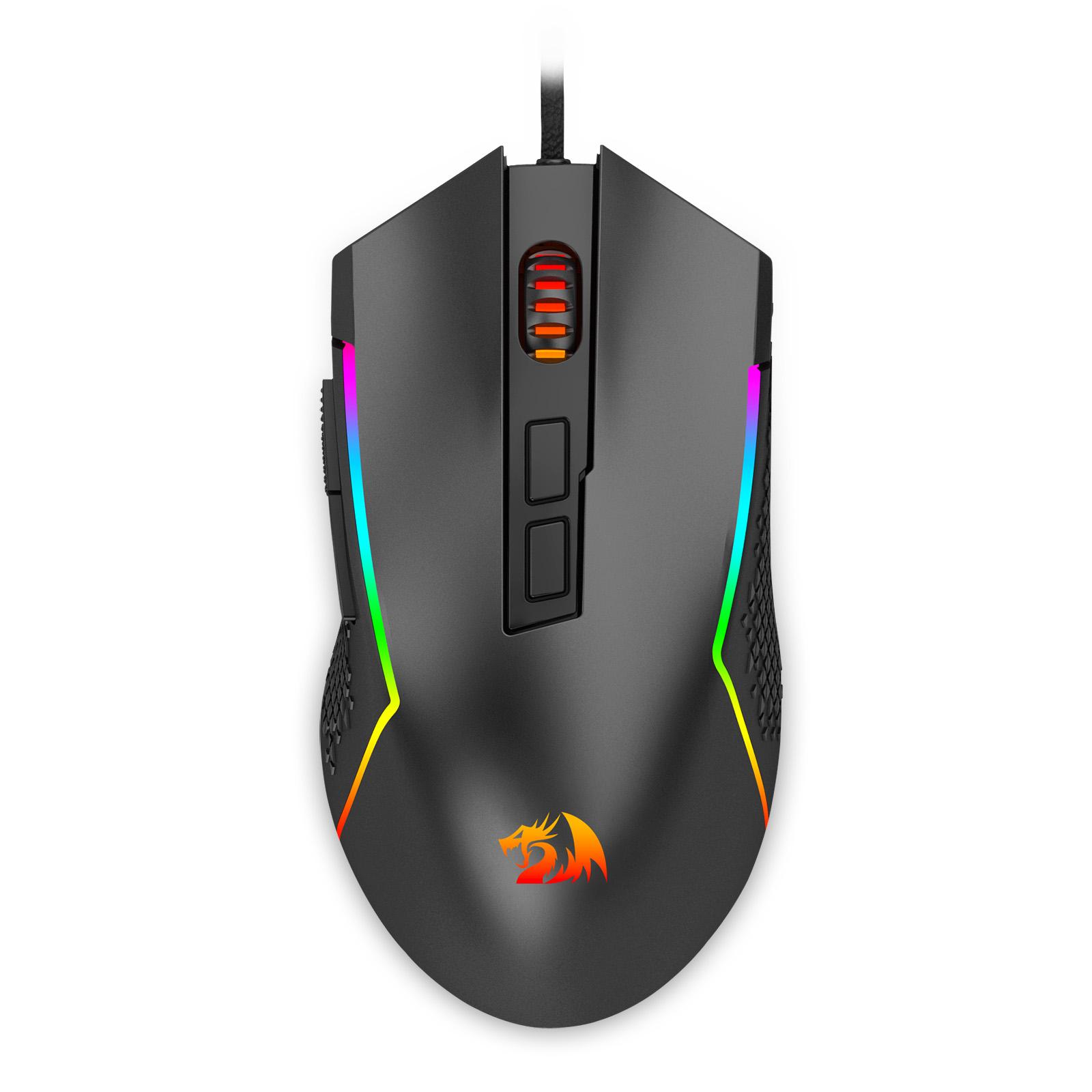 Mouse Gamer Redragon Trident Lite RGB Preto 8000 DPI PAW3104 M613-RGB