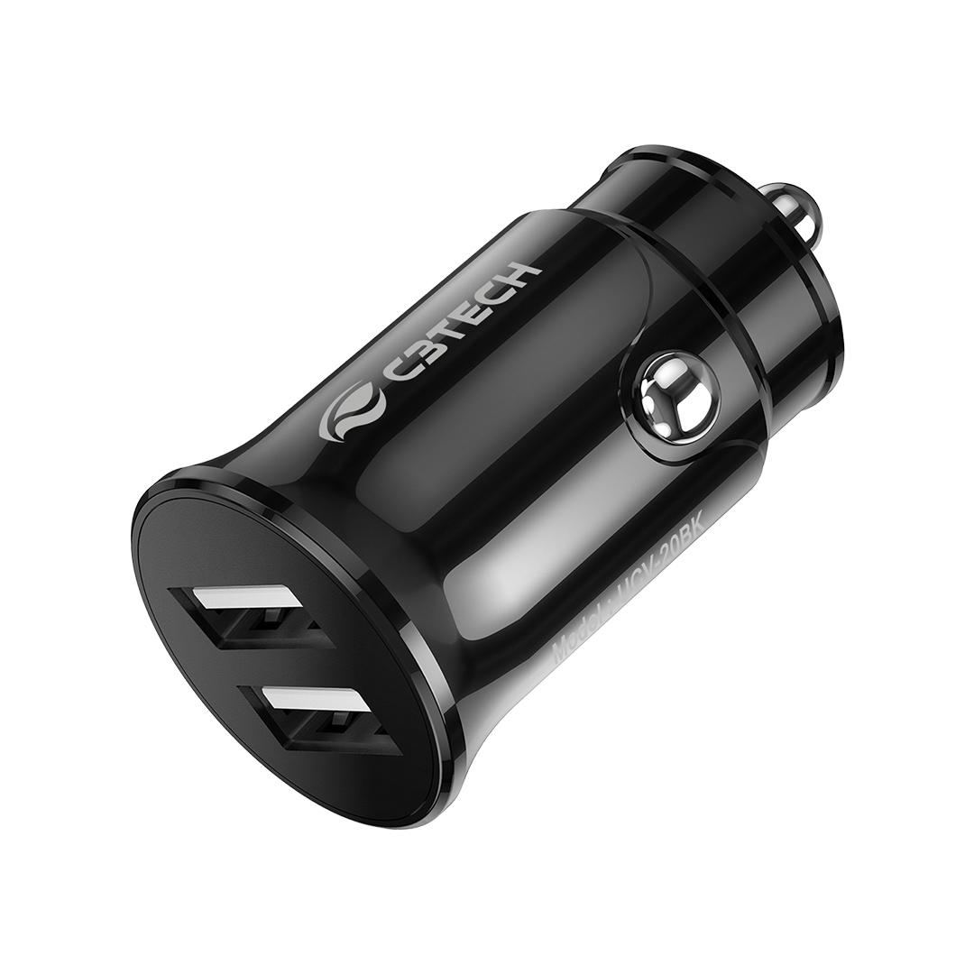 Carregador Veicular com 2 USB 2A UCV-20BK - C3 Tech