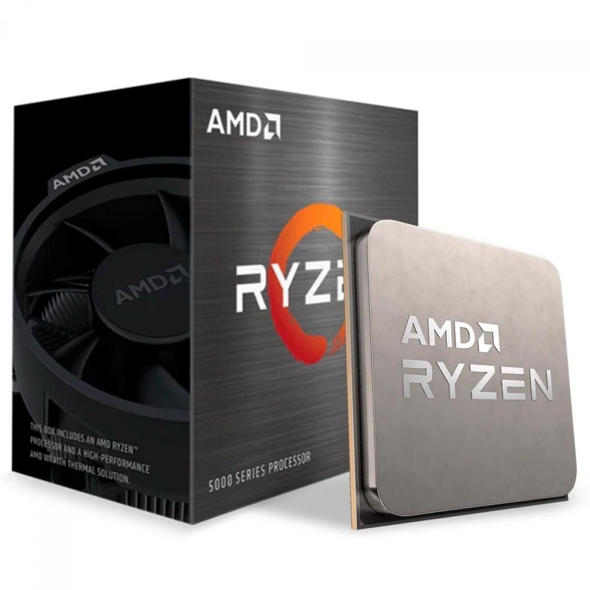 Processador AMD Ryzen 5 5500 3.6GHz (4.2GHz Max) 6-NUCLEOS 12-THREADS 16MB, sem Vídeo, com Cooler, AM4