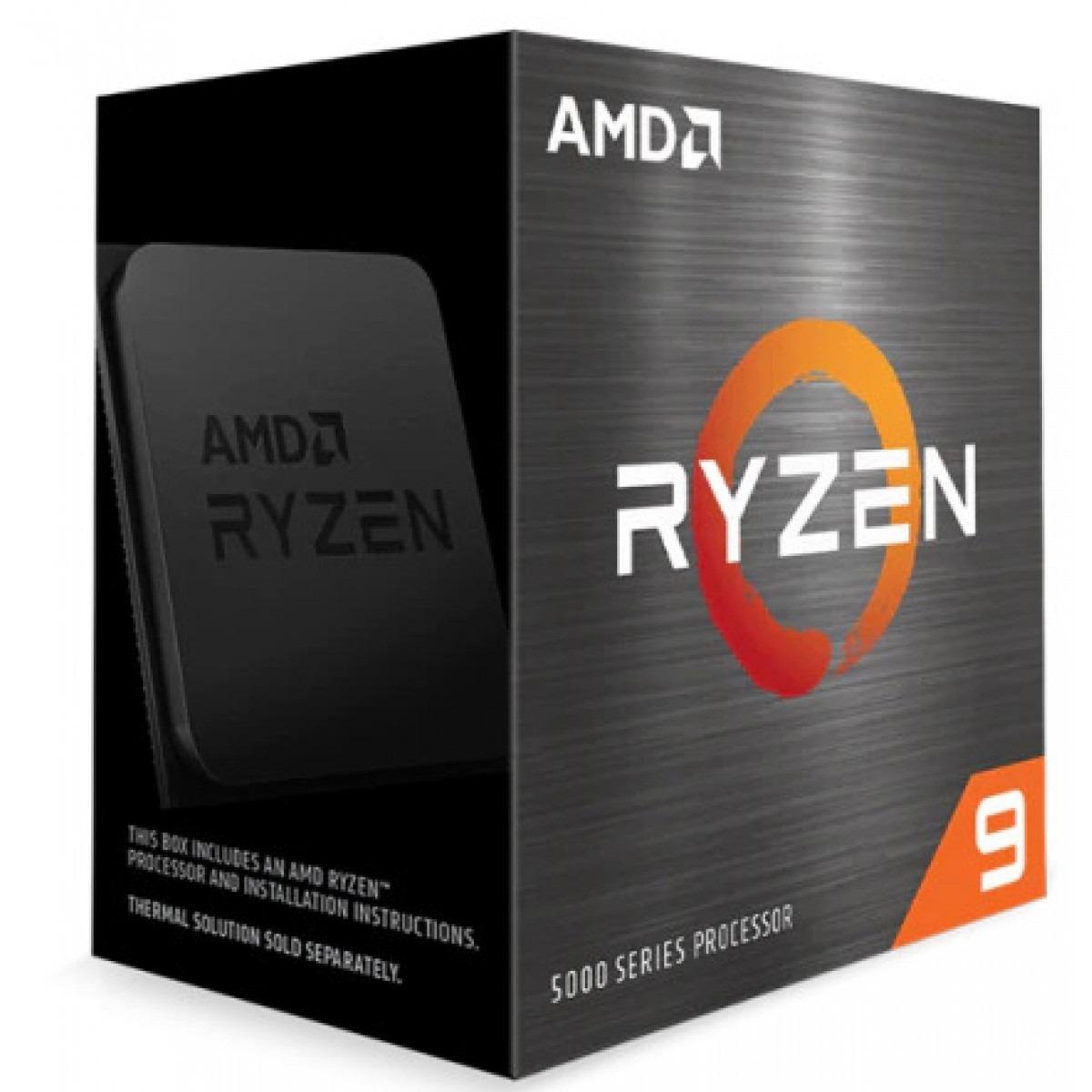 Processador AMD Ryzen 9 5900XT 3.3GHz (4.8GHz Max) 64MB 16-NUCLEOS 32-THREADS sem Cooler sem Vídeo AM4