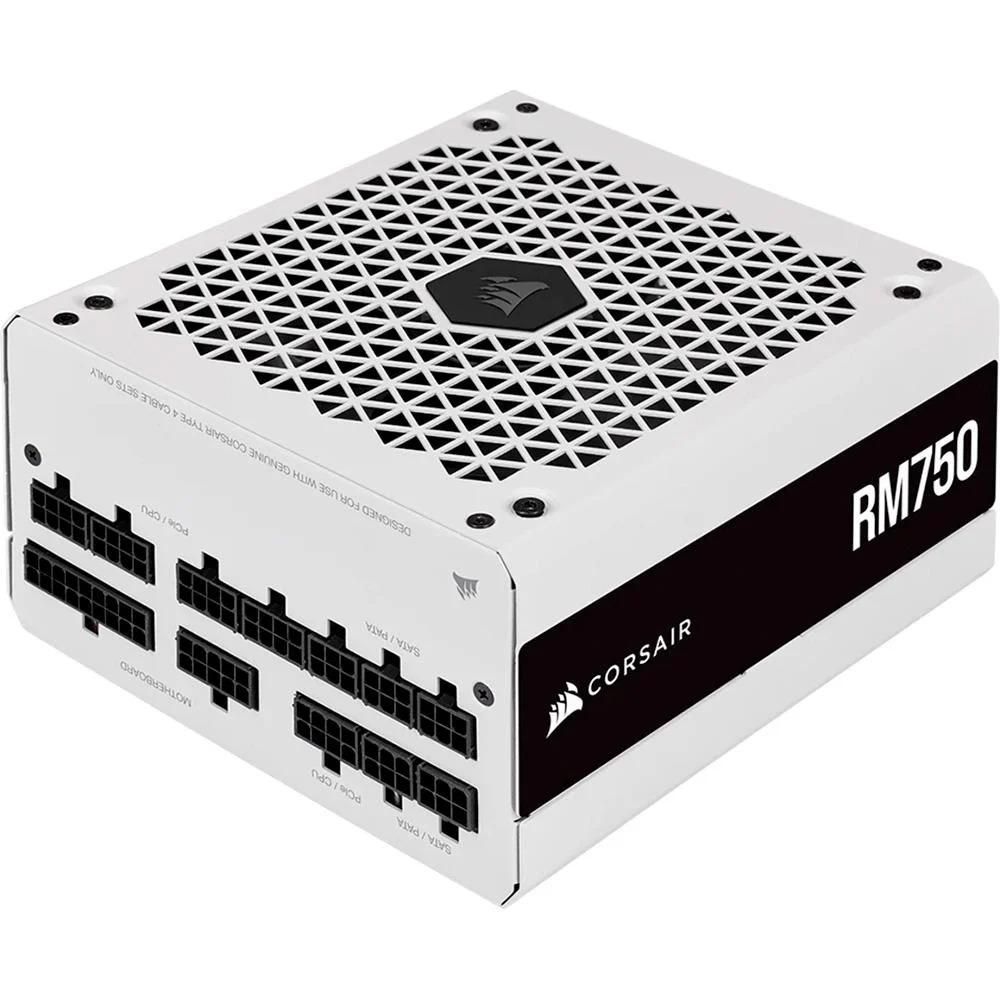 Fonte ATX 750W 80 Plus Gold Corsair Rm Series RM750 Full Modular, White - CP-9020231-WW
