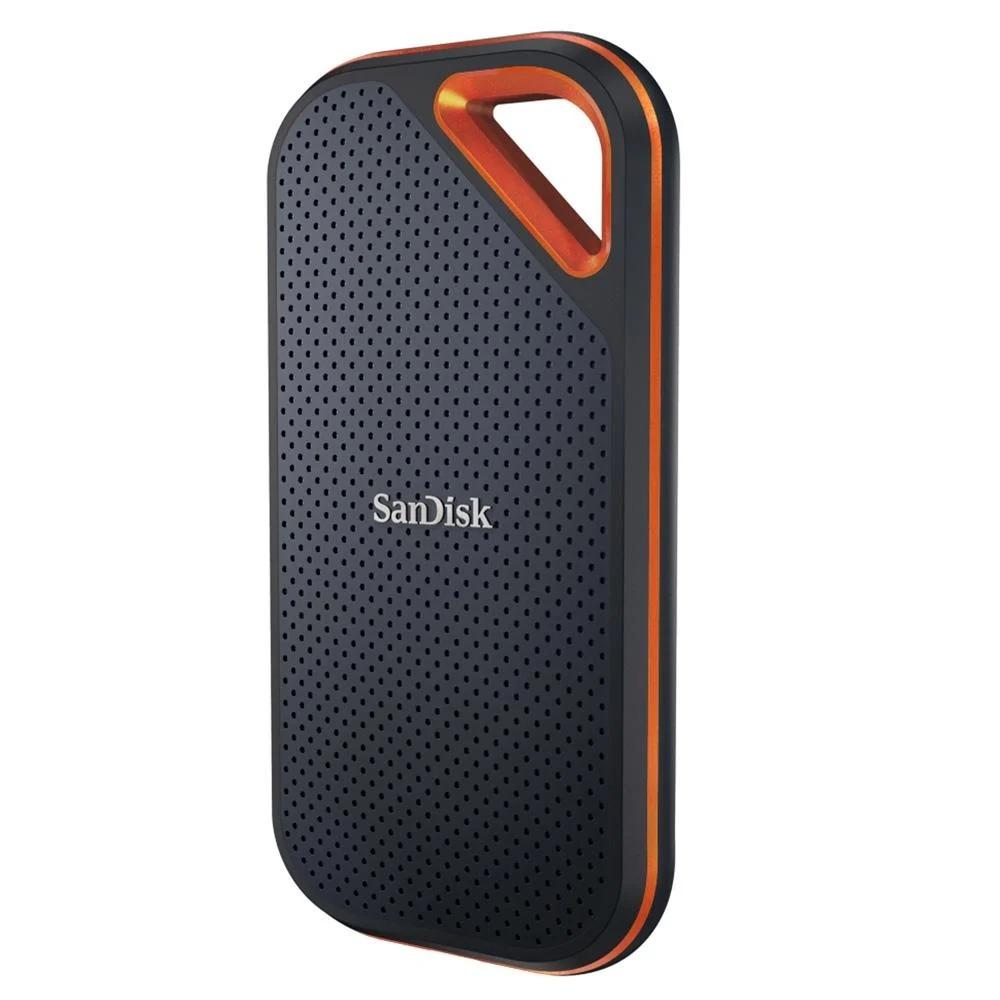 SSD Externo Portátil Sandisk Extreme Pro V2 2TB Leitura 2000MB/s Gravação 2000MB/s USB 3.2/USB-C