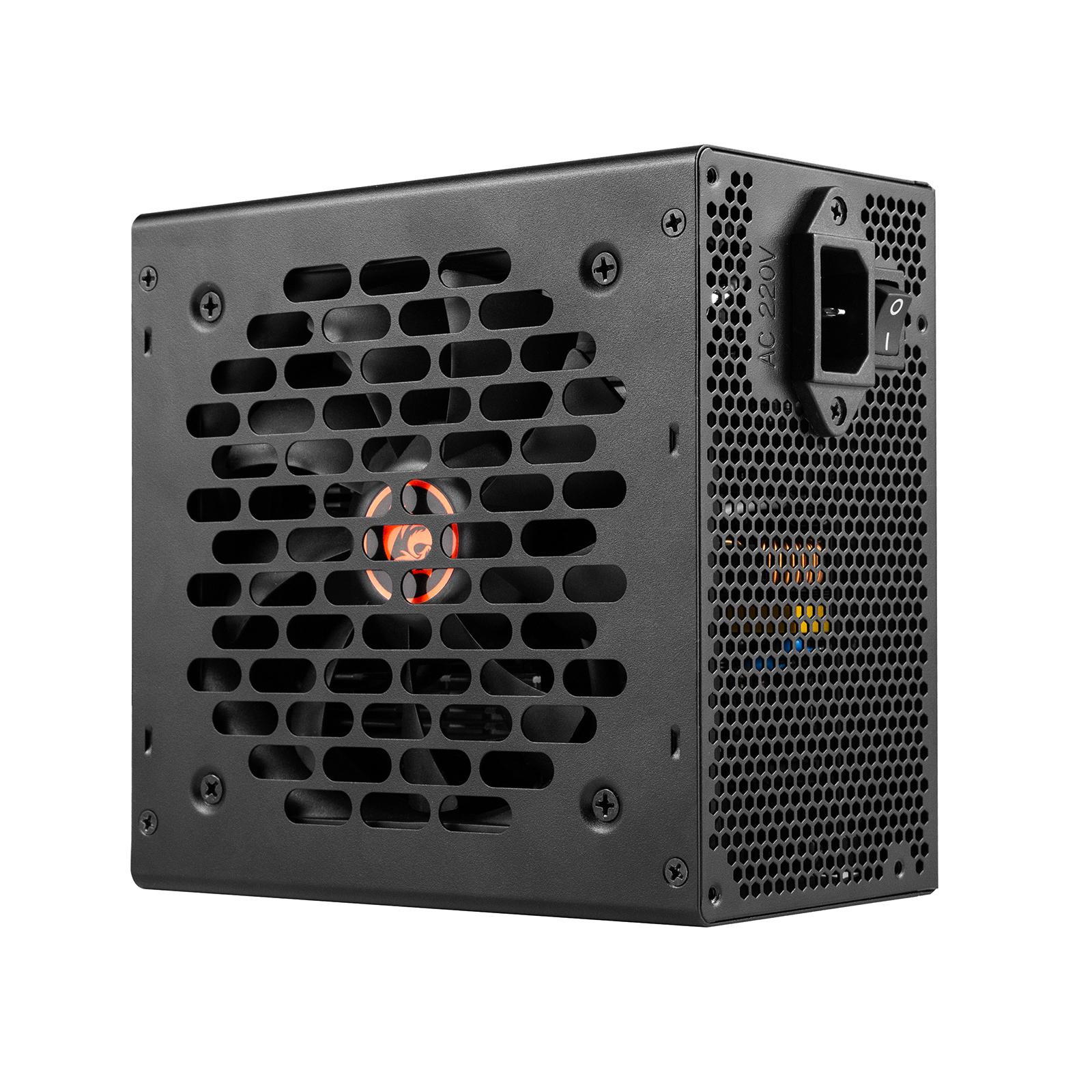 Fonte ATX 500W 80 Plus White Redragon Rgps, PFC Ativo, Cabo Flat, sem Cabo Força