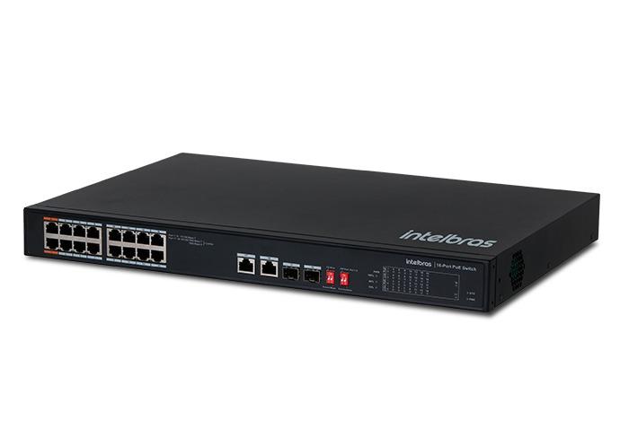 Switch POE 16P 10/100 2P 10/100/1000 2P SFP Combo Sf 1822 Hi-POE Skd