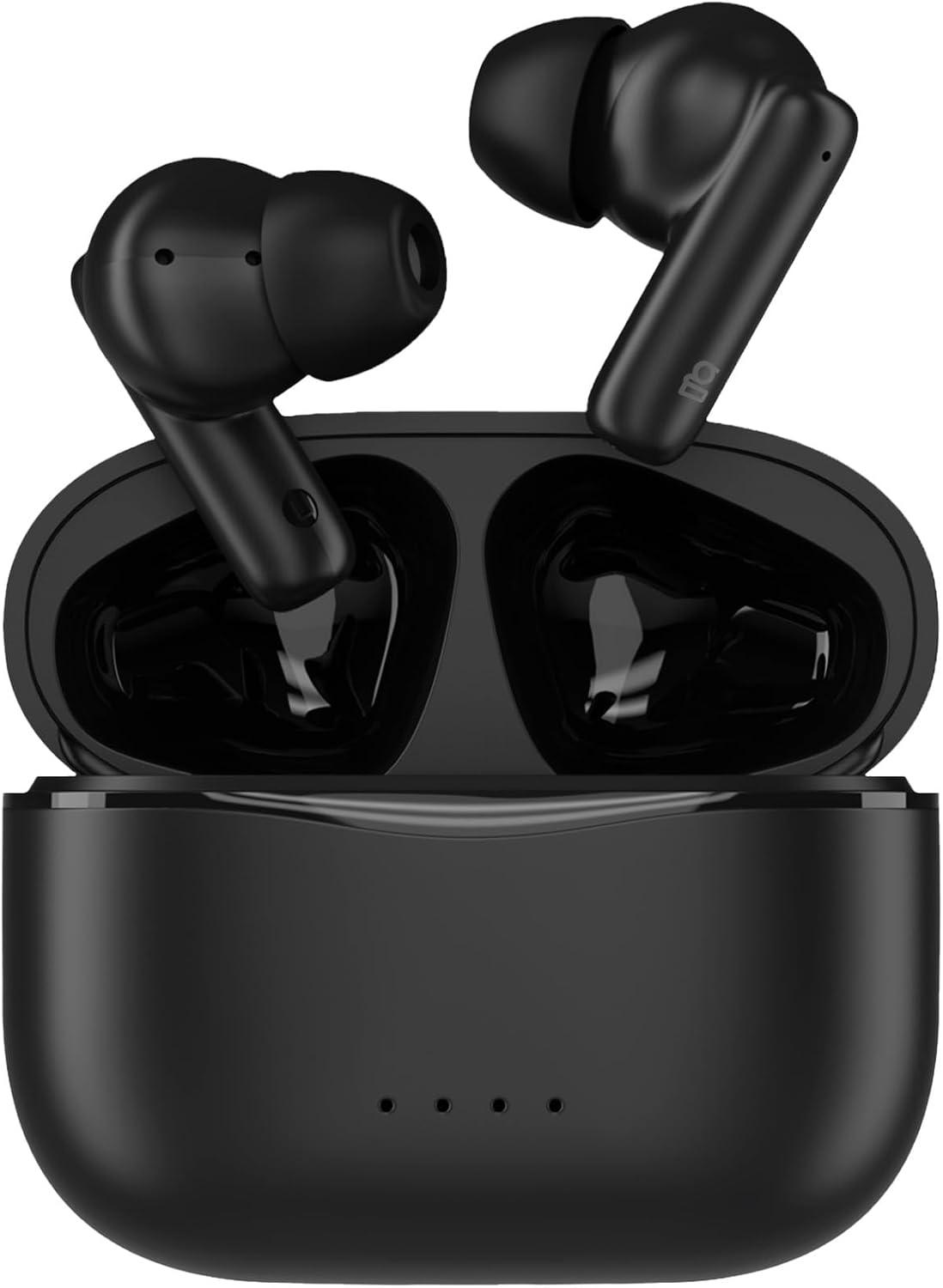 Fone de Ouvido TWS Geonav Style Beats, Bluetooth 5.4, 13H Bateria, Microfone, IPX4, AER16BK, Preto