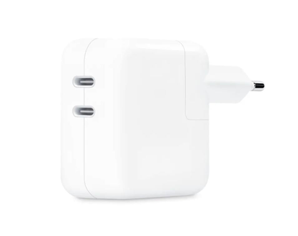 Carregador USB-C de 35W com Duas Portas USB-C Branco - Apple - MW2K3BZ/A