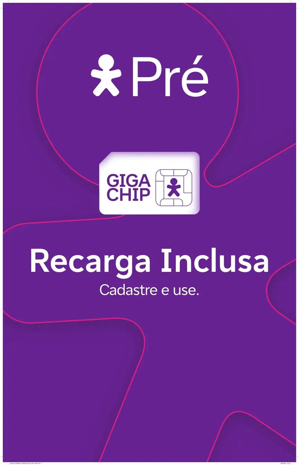 Chip de Celular 5G, Vivo Turbo Pré Pago com Recarga