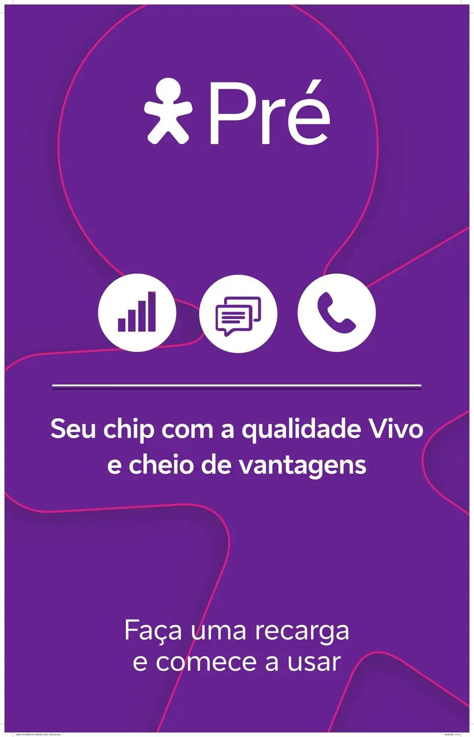 Chip de Celular 5G, Vivo Turbo Pré Pago