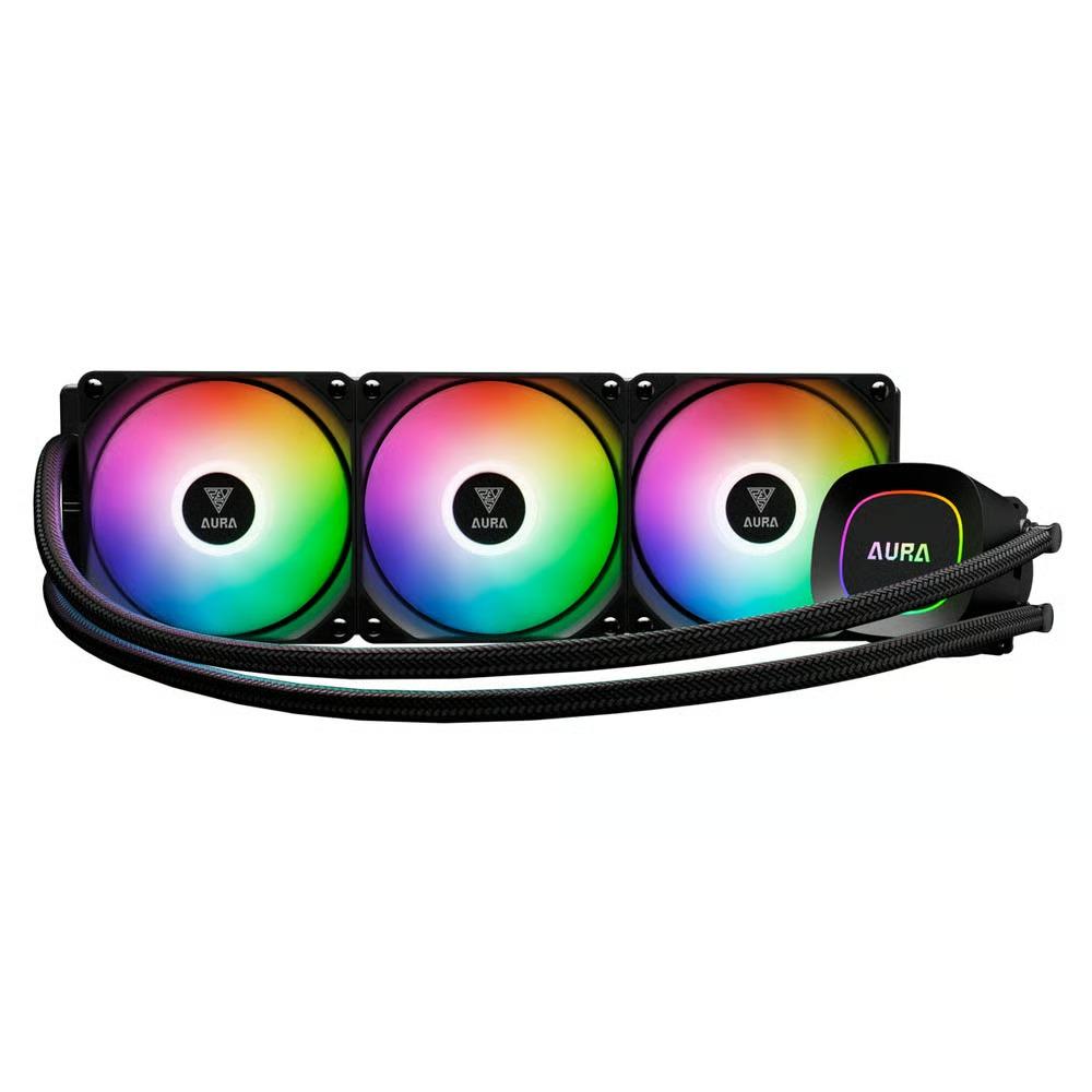Water Cooler Gamdias Aura GL360, 360mm, ARGB, Intel/AMD, Preto