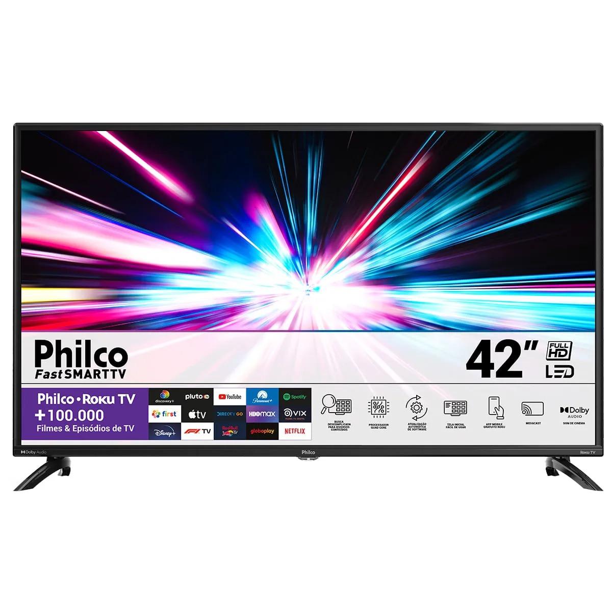 Smart TV LED Philco 42" Full HD Roku TV