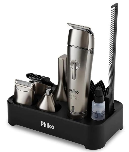 Aparador de Pelos Philco Multi Groom Aqua 12 em 1 PAP03