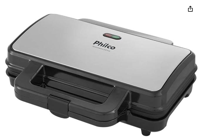 Sanduicheira e Grill Philco PGR02I Inox Antiaderente 900W