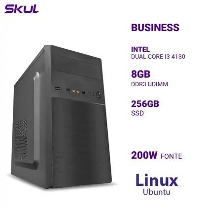 Desktopskul Business B300 Dual Core I3 4130 Mem 8GB DDR3 SSD 128GB Fonte 200W Linux