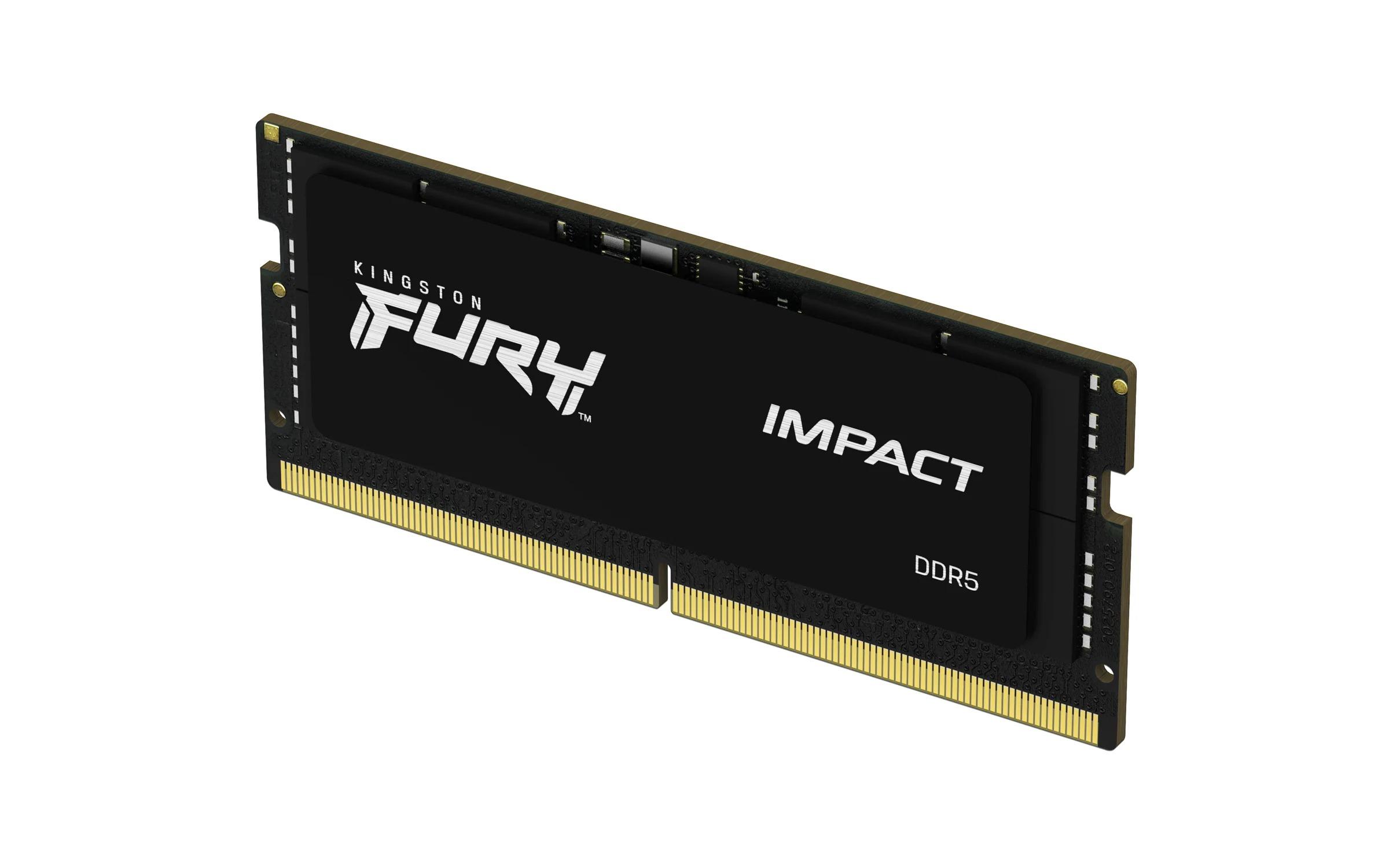 Memória 16GB DDR5 5600MHz CL40 Kingston Fury Impact para Notebook