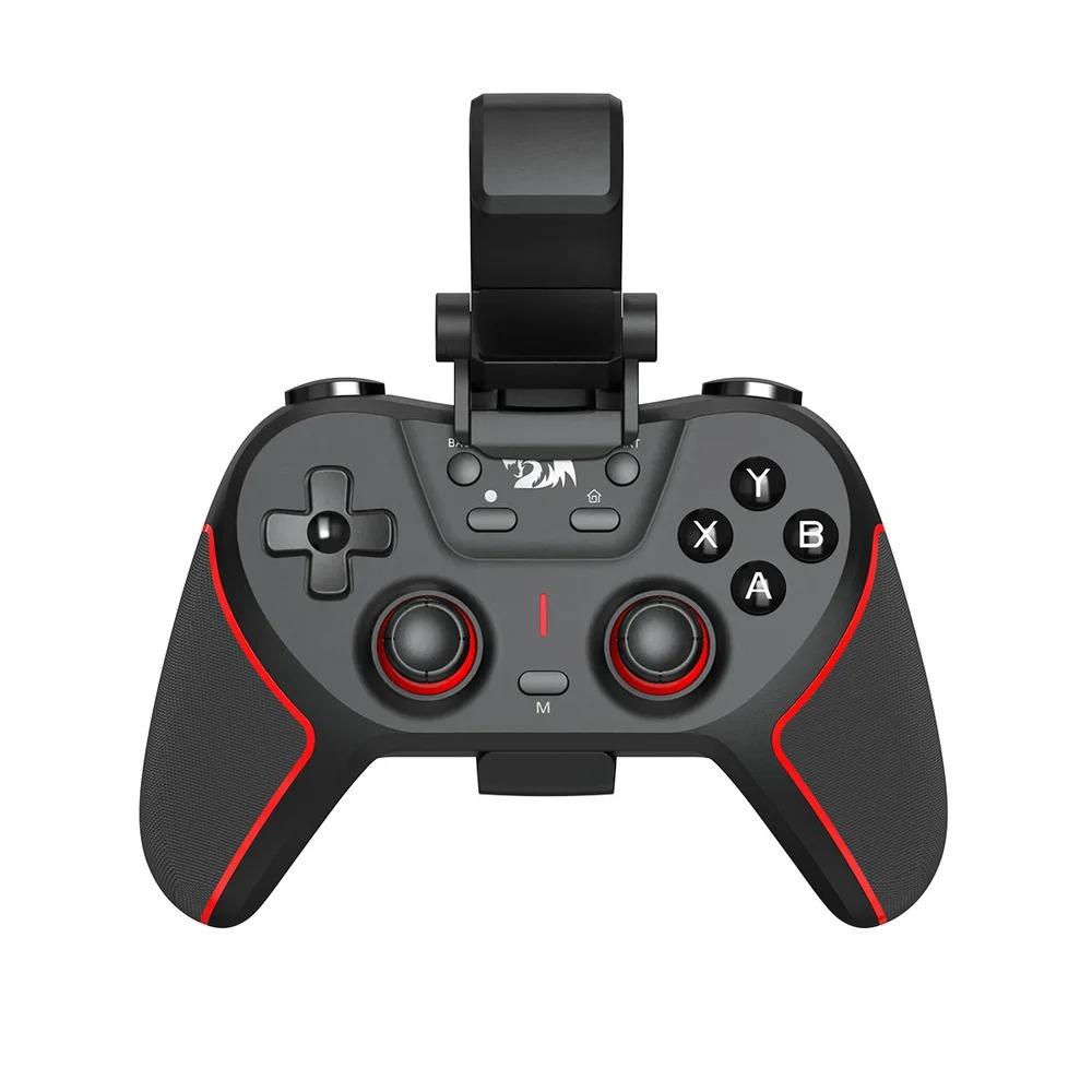 Controle Gamer sem Fio Redragon Sempiten G712 com Suporte para Celular - Preto e Vermelho