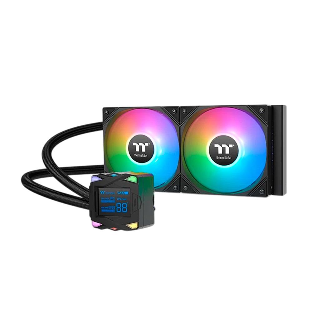 Water Cooler Thermaltake LA240-S 240mm ARGB, Display LCD, Intel/AMD, Preto